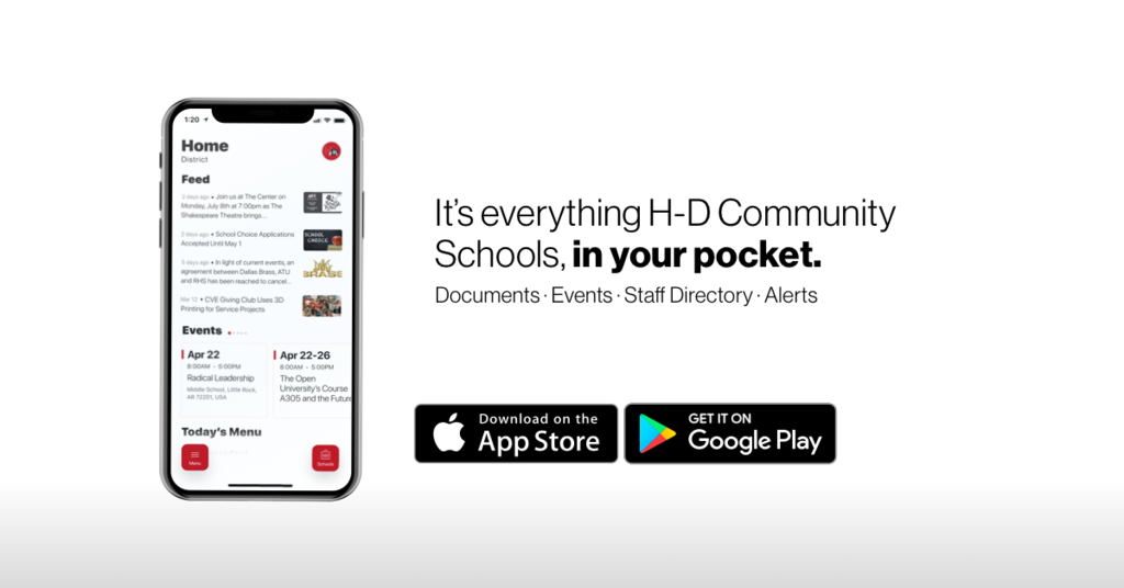 It's everything H-D Community Schools, in your pocket.